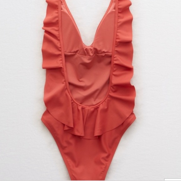 Aerie Ruffle Back One Piece Swimsuit - Picture 3 of 7